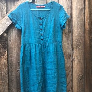 Pyne & Smith peacock blue no 11 size small